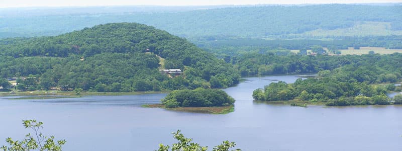 A view across Weiss Lake and the Northeast Alabama landscape